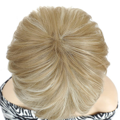 Short Bob Blonde Pixie Cut Layered Hair Wig