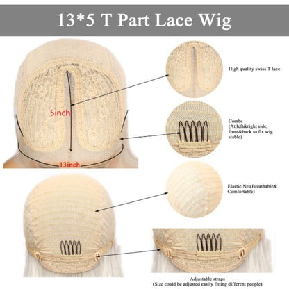 Lace Front Wig-Blonde Wavy Wig