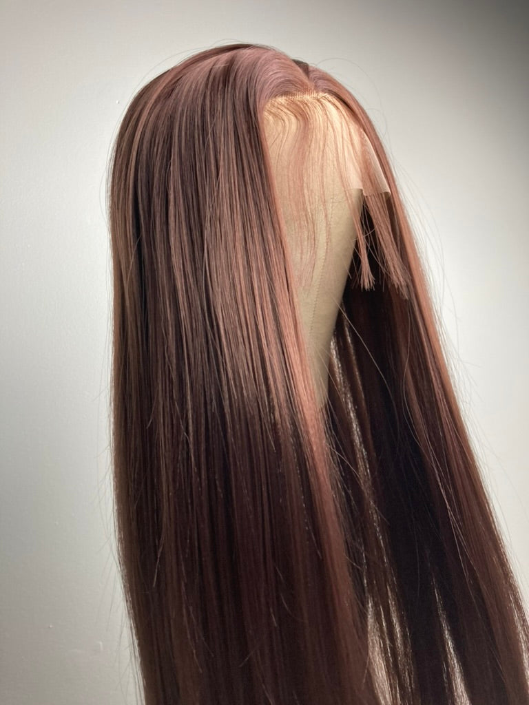 Long Brown Lace Front Wigs
