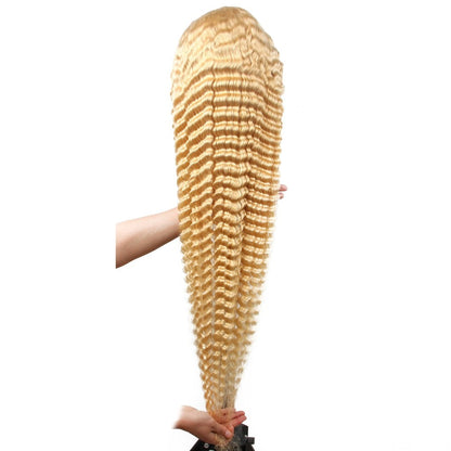 613 Honey Blonde Deep Wave Wig HD Lace Frontal Human Hair Wigs