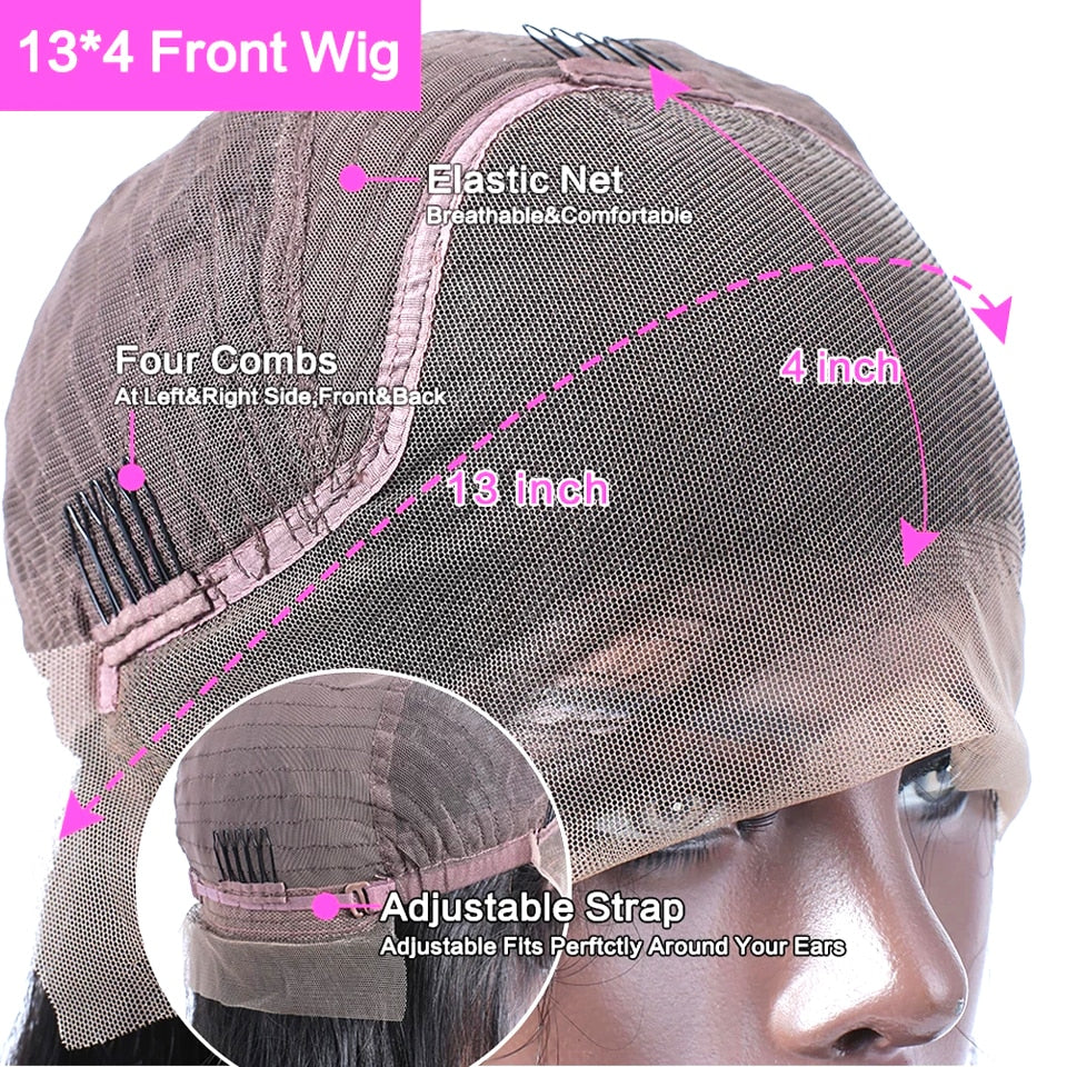 Yaki Kinky Straight Brazilian Human Hair Wigs