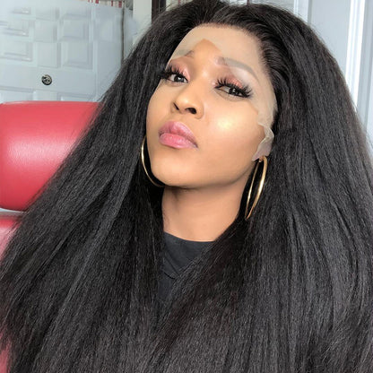 Yaki Kinky Straight Brazilian Human Hair Wigs