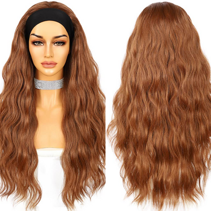 Auburn Headband Wigs for Women