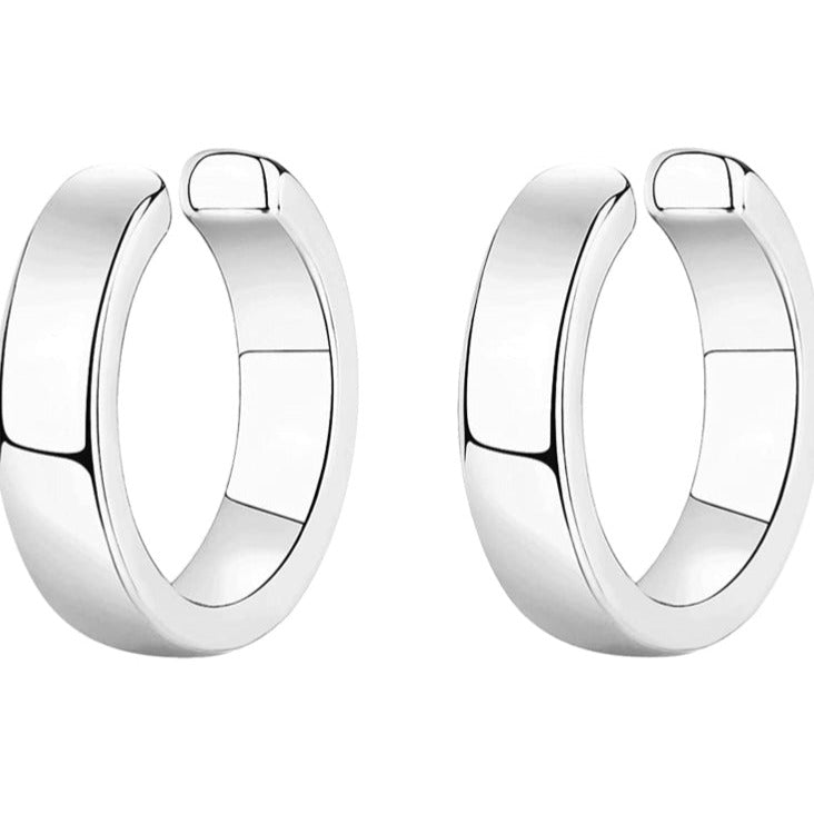 14K White Gold Ear Cuff Earrings-Women's Jewelry