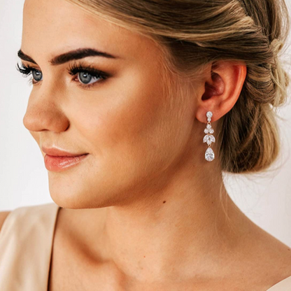 Rose Gold Dangle Drop Earrings