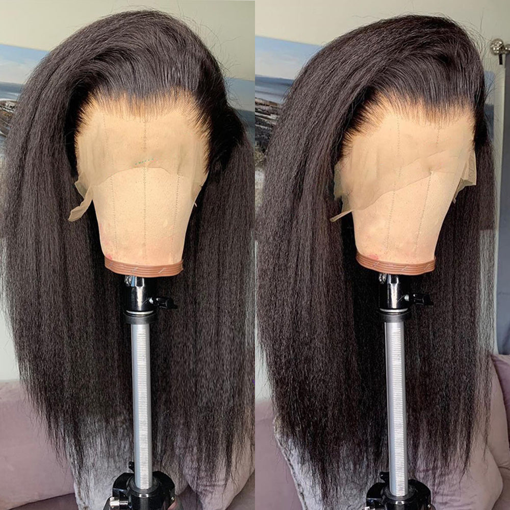 Kinky-Straight-Wig-13x1-Lace-Front-Human-Hair-Wigs