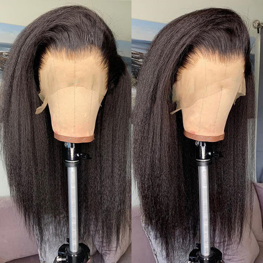 Kinky-Straight-Wig-13x1-Lace-Front-Human-Hair-Wigs
