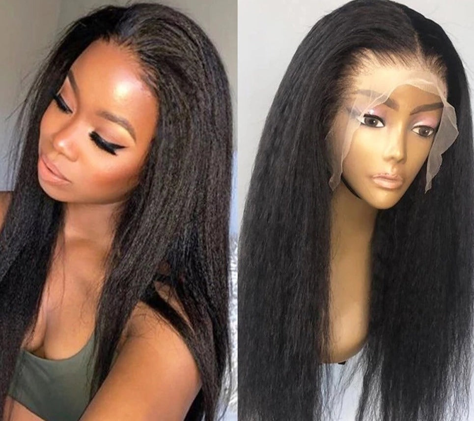 Kinky-Straight-Wig-13x1-Lace-Front-Human-Hair-Wigs
