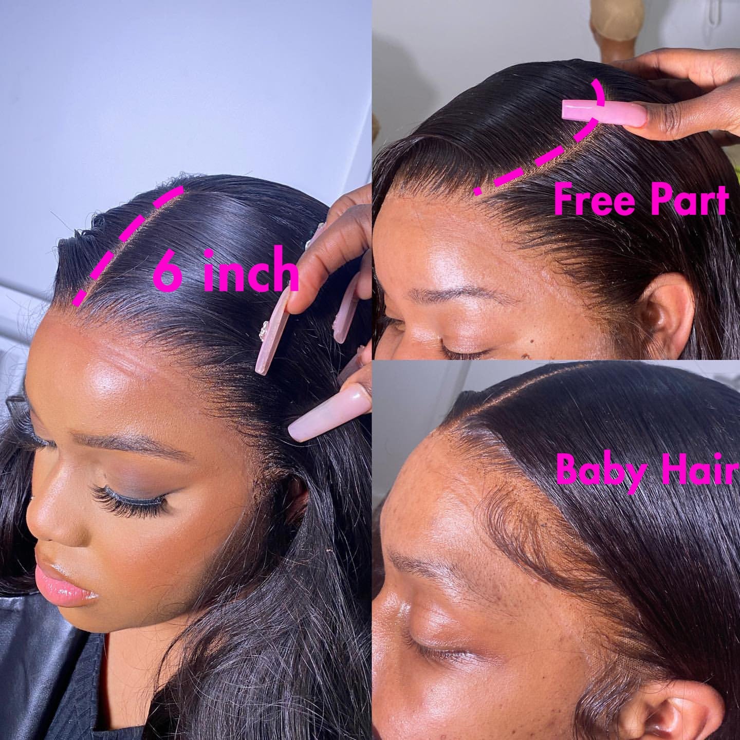 Straight Short Bob Brazilian Human Hair 13x4 Lace Front Wig,Short Bob Wig Human Hair 180% Density Brazilian Virgin Human Hair for Women 13x4 HD Transparent Lace Front Bob wigs 16 Inch Staight Bob Lace Frontal Wigs Natural Black