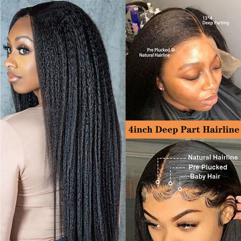 Transparent-Kinky-Straight-Lace-Front-Wig-Yaki-Brazilian-13x6-360-Lace-Frontal-Wigs-Human-Hair-For