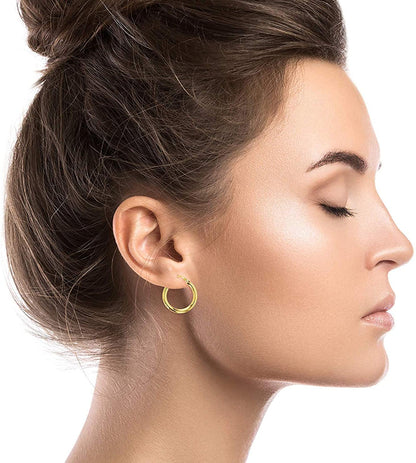 14Karat Simple Classic Jewelry-Real Solid Yellow Gold Hoops Earrings.gold earrings, hoop earrings, 14k gold earrings, earrings,14k yellow gold, gold earrings for women, 14 karat gold earrings, 14k gold hoop earrings, gold earrings for women 14k real gold, gold jewelry, gold studs, gold earrings studs, earrings gold, real gold earrings, 14k gold earrings for women, small gold earrings