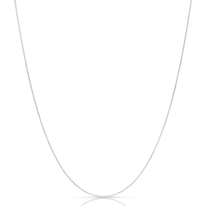 Sterling Silver Box Chain Necklace 1MM-3MM, Solid 925 Italy