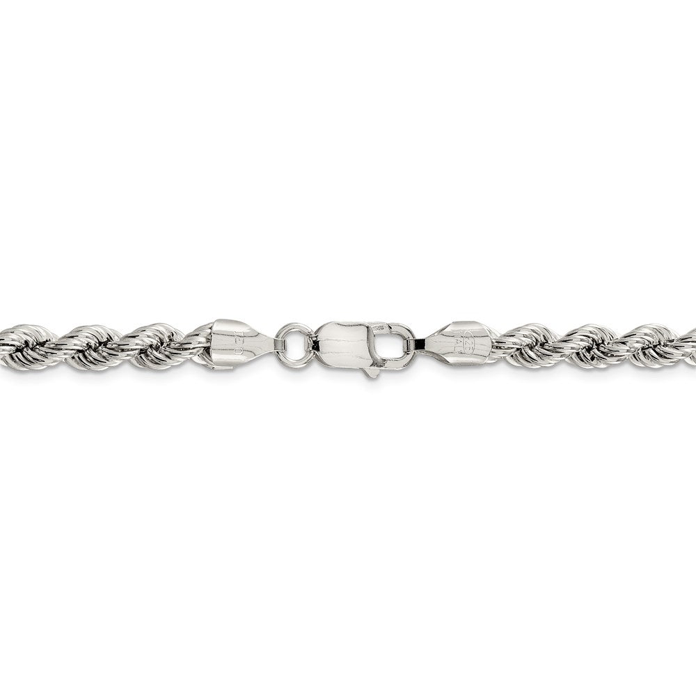925 Sterling Silver 6.4mm Rope Chain|18inch Pure Silver Necklace For Men Women