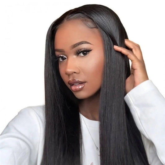 13x4 Straight Human Hair Lace Front Wigs| 16inch