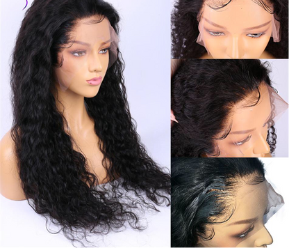 Kinky Water Wave Lace Front Human Hair Wigs