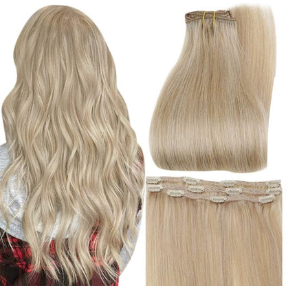 Ombre Color Human Hair Extensions 50 Grams Clip In Hair