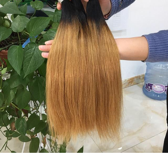 30inch Straight Brazilian Human Hair Weave  | Bundles Non-Remy Hair Extensions