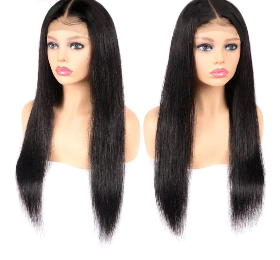 Brazilian Human Hair 13X4 Lace Frontal Wig Straight Lace Closure Wig 4X4 Lace Wig