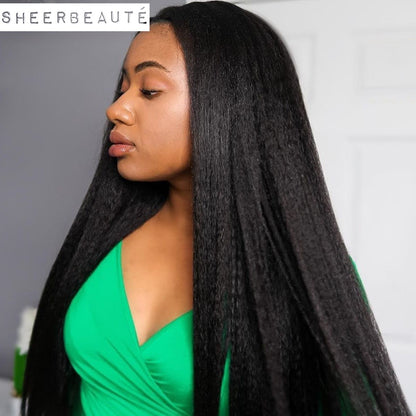 13x4 Kinky Straight HD Lace Frontal Human Hair Wig