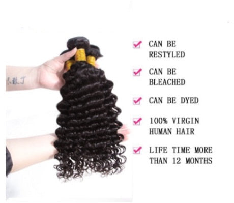 30inch  32inch 34inch 36Inch Long Brazilian Deep Wave Human Hair Weaves