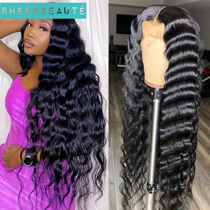 Loose Deep Wave Lace Front Wigs 13x6 Lace Front Human Hair Wigs Transparent Lace Wigs
