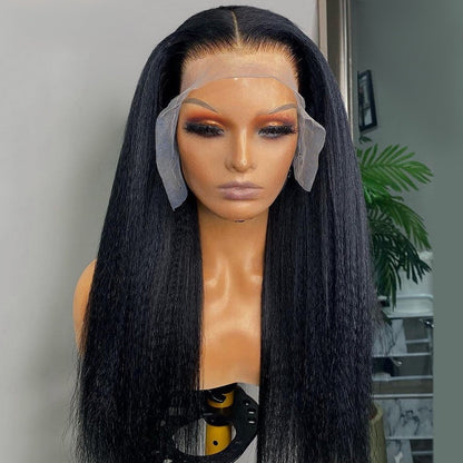 13x4 Kinky Straight HD Lace Frontal Human Hair Wig