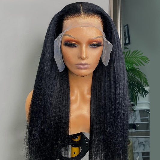 13x4 Kinky Straight HD Lace Frontal Human Hair Wig