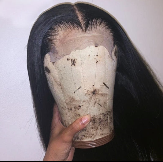 5x5 HD Lace Closure Straight Lace Frontal Human Hair Wigs