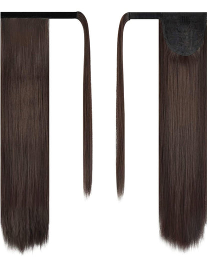 30 inch Ponytail Extension Long Straight Wrap Around Clip in