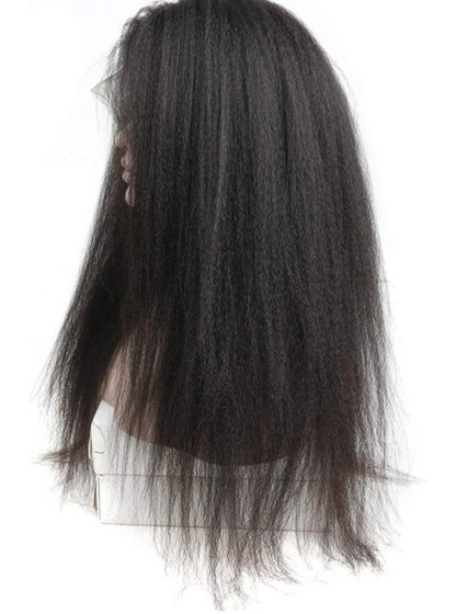Italian  Kinky Straight Yaki Lace Human Hair Wigs