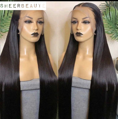 30'' Transparent HD Lace Frontal Human Hair Wig