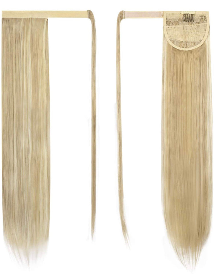 30 inch Ponytail Extension Long Straight Wrap Around Clip in