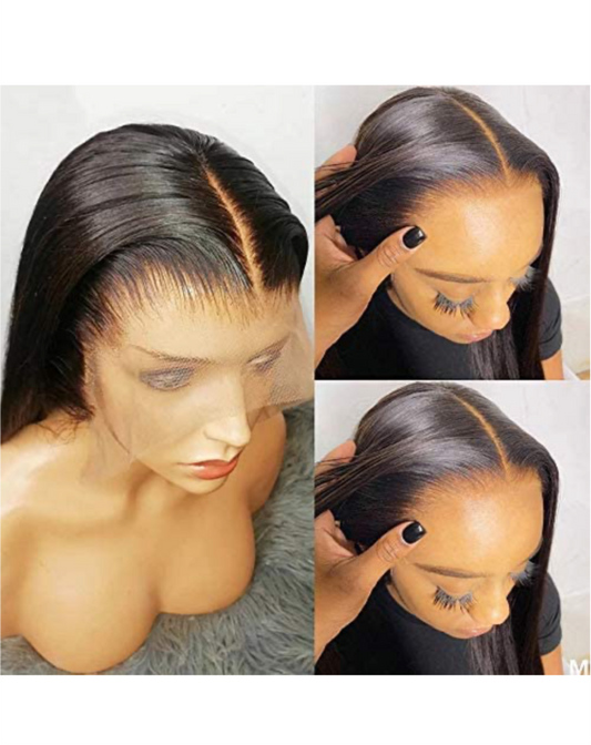 Invisible Transparent HD Lace 13x4 Lace Frontal Human Hair Straight Pre Plucked Baby Hair