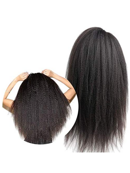 Italian  Kinky Straight Yaki Lace Human Hair Wigs