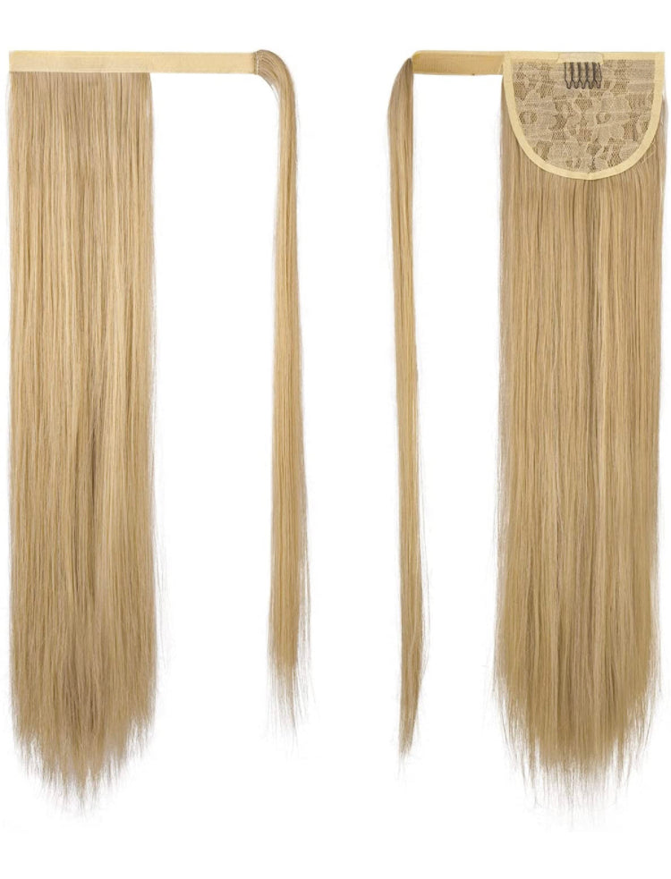 30 inch Ponytail Extension Long Straight Wrap Around Clip in