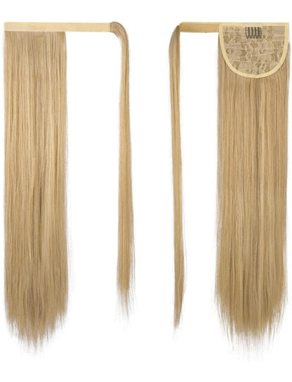 30 inch Ponytail Extension Long Straight Wrap Around Clip in