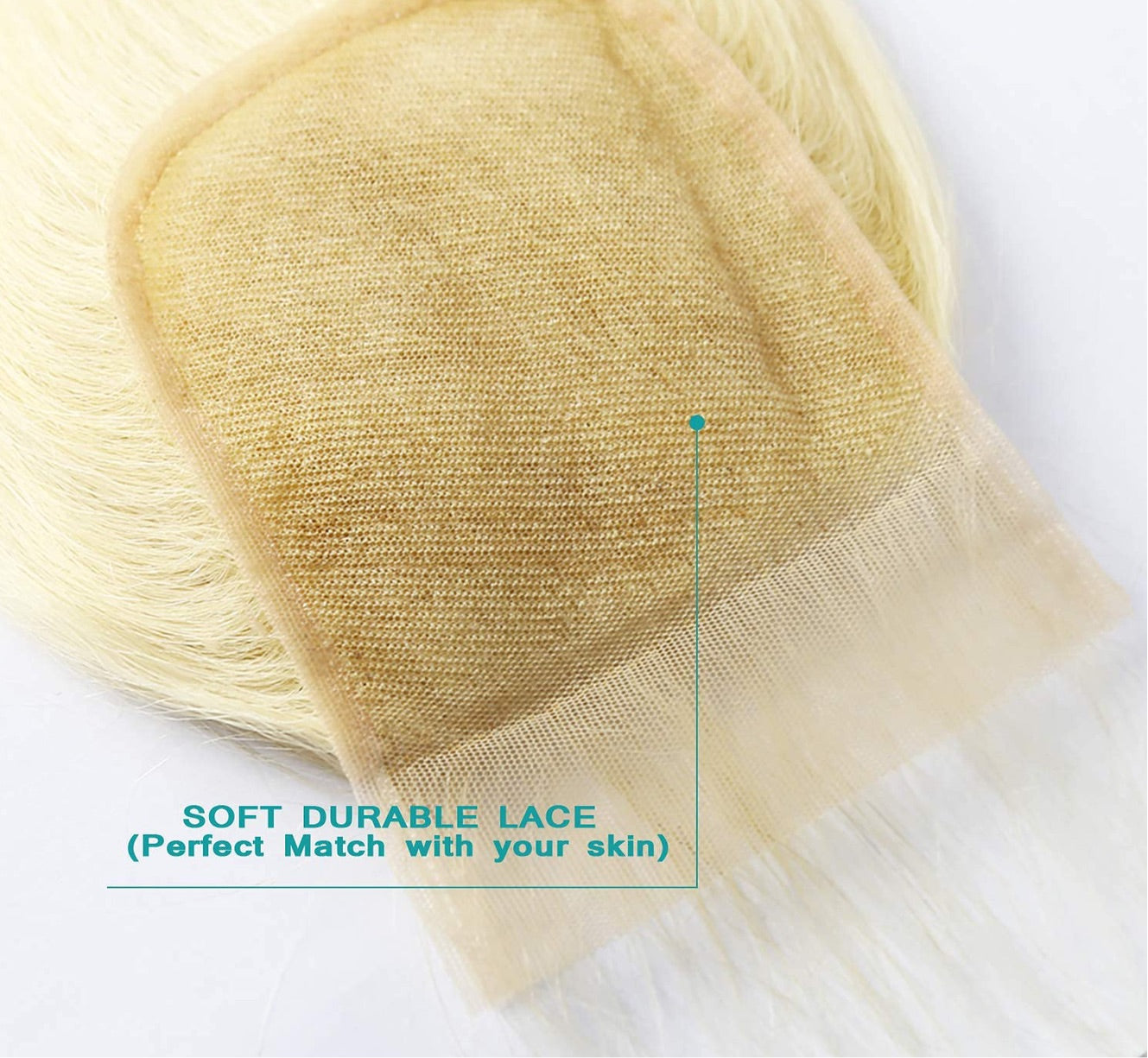 Blonde 613 Silky Straight Human Hair Brazilian Virgin Hair Extensions