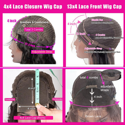 Kinky Water Wave Lace Front Human Hair Wigs