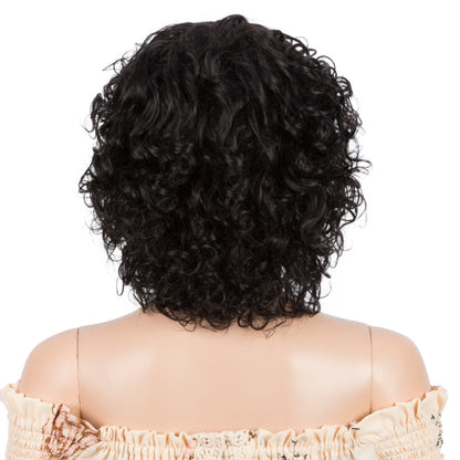 Jerry Curl Short Bob Ombre Colored Human Hair Wigs