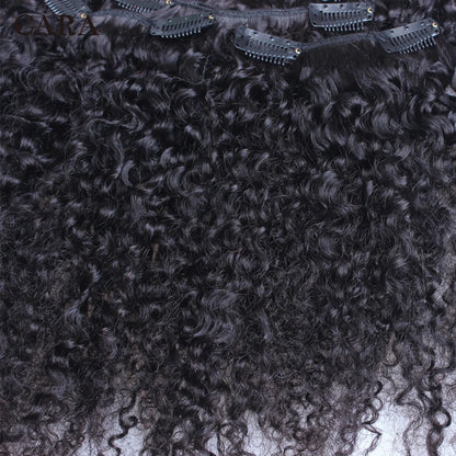 Afro Kinky Curly Clip In Brazilian Human Hair 3B 3C Extensions