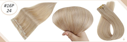Ombre Color Human Hair Extensions 50 Grams Clip In Hair