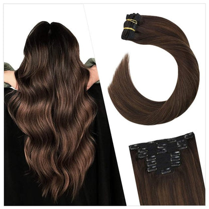 Clip in Human Hair Extensions Full Head 100g | 7 Pieces 100g/7Pcs Set