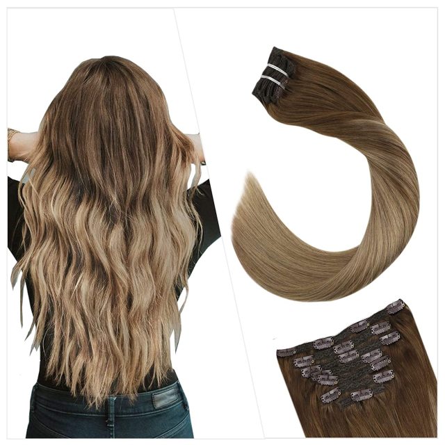 Clip in Human Hair Extensions Full Head 100g | 7 Pieces 100g/7Pcs Set