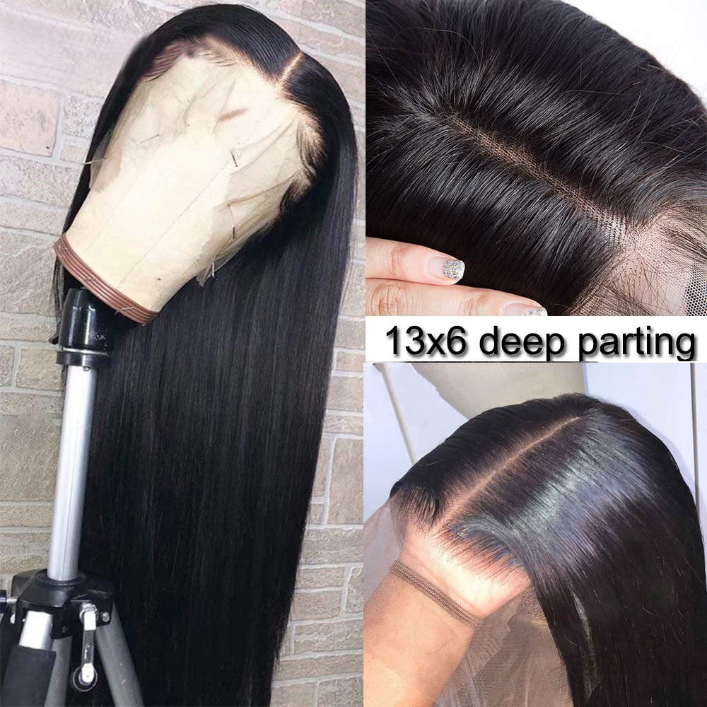 13x6 Hd Lace Frontal Human Hair Wig | 30inch Straight 5x5 Closure Wig