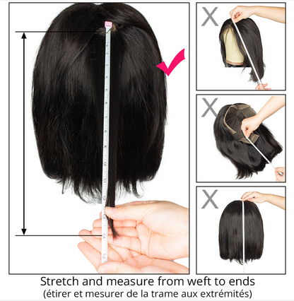 30 Inch Natural Black Human Hair Lace Front Wig