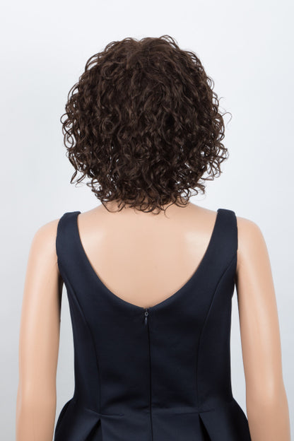 Jerry Curl Short Bob Ombre Colored Human Hair Wigs