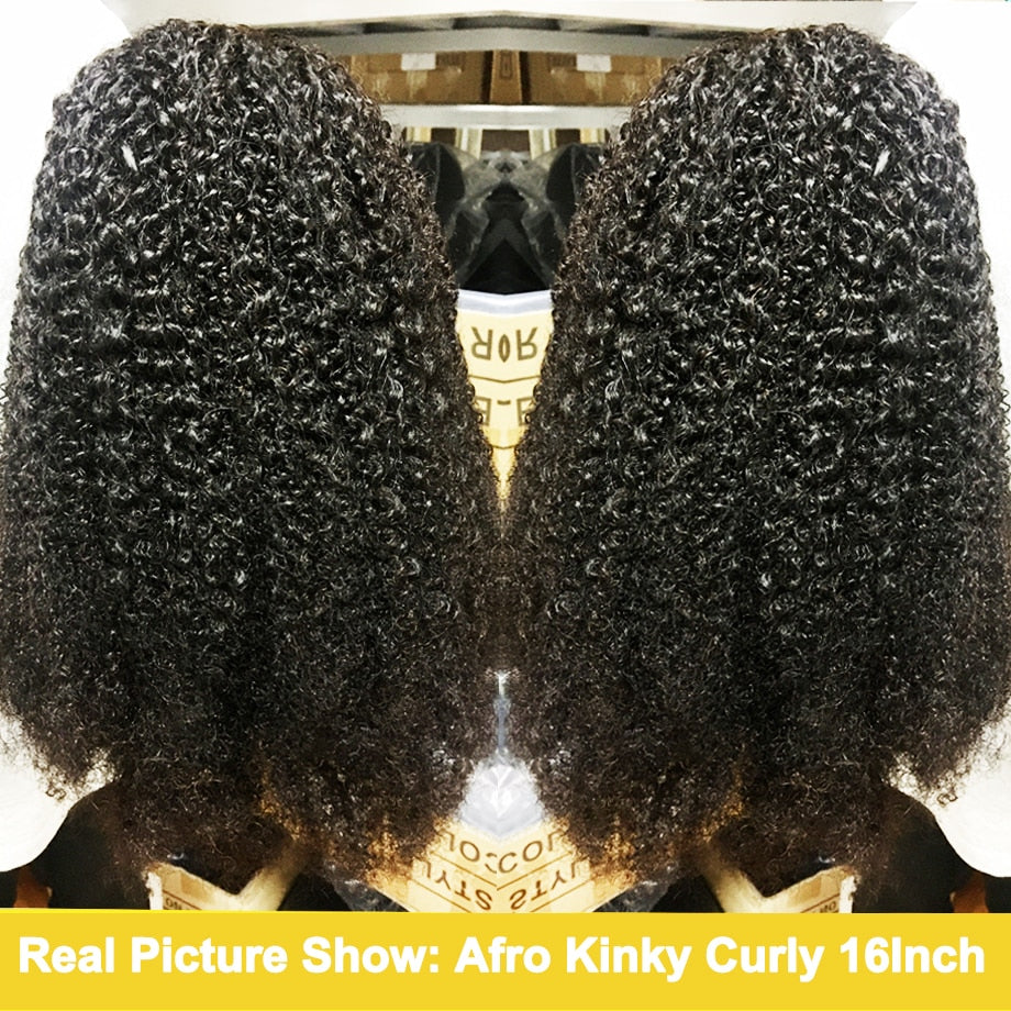 Mongolian Kinky Curly Headband Wig