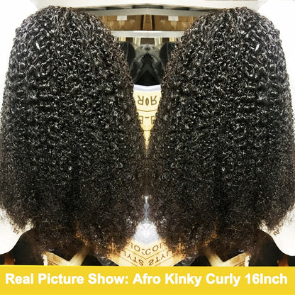 Mongolian Kinky Curly Headband Wig