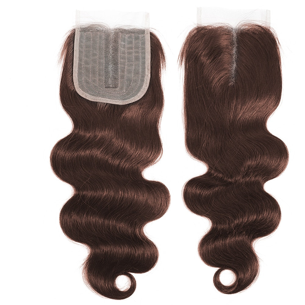Body Wave Brazilian Human Hair Weave| Ombre Brown Straight Hair  Extension