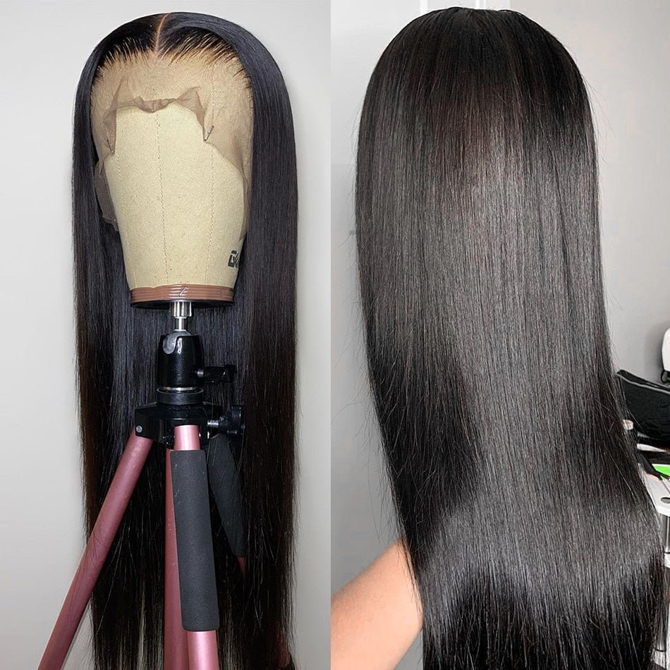 13x6 Hd Lace Frontal Human Hair Wig | 30inch Straight 5x5 Closure Wig
